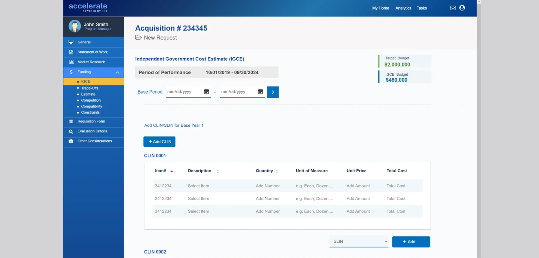 HHS Accelerate case study — Acquisition workflow
